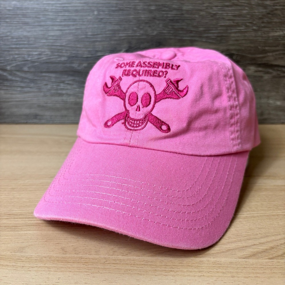 Some Assembly Required Hat Cap Strap Back‎ Womens Pink Adjustable